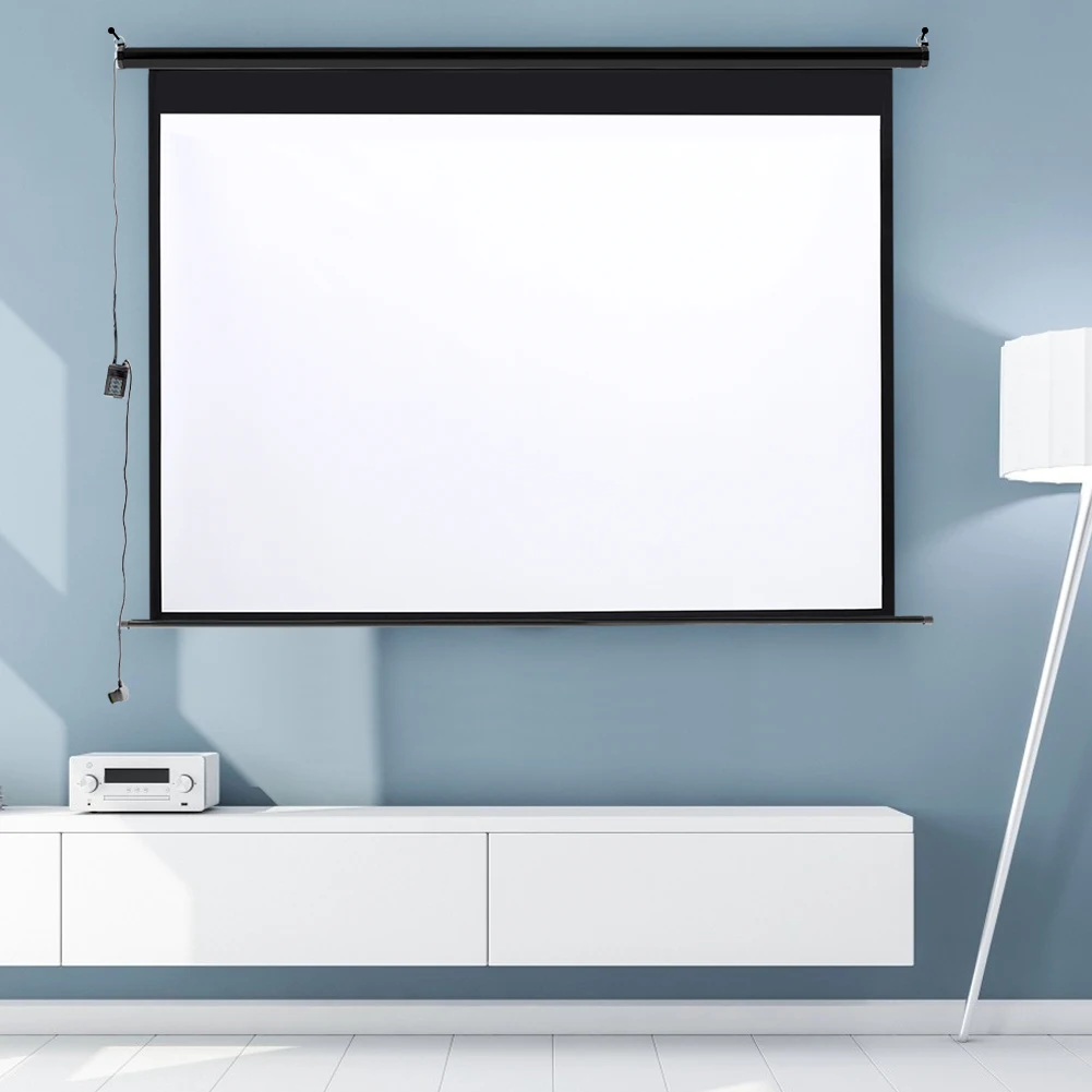 Voltsify 72 Inch HD Electric Pull Down Projector Screen