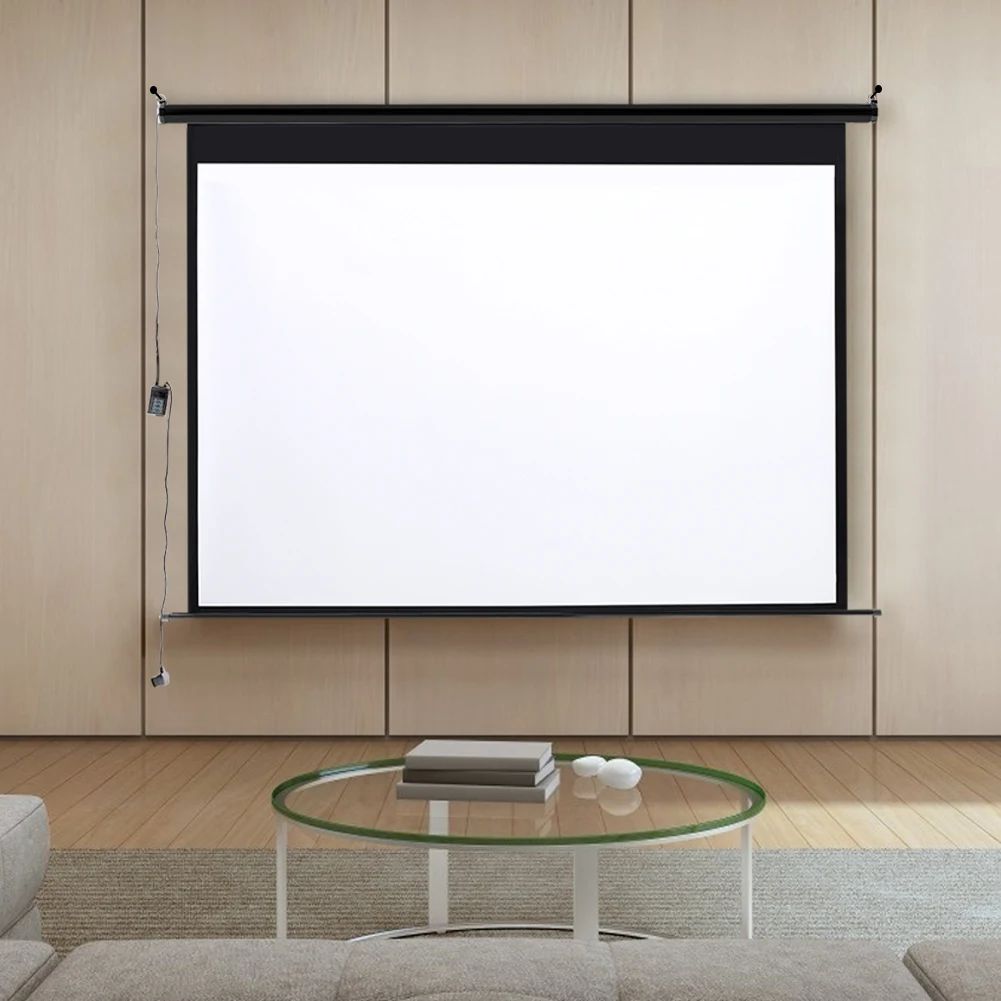 Voltsify 72 Inch HD Electric Pull Down Projector Screen