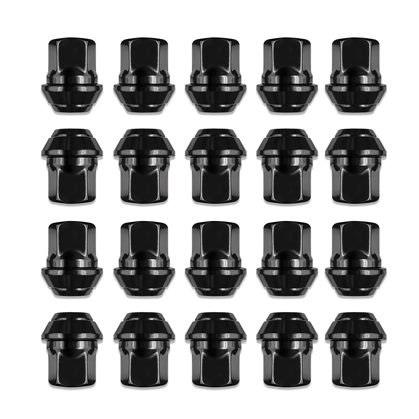 20X Car Alloy Wheel Nuts MK1 MK2 MK3 X 1.5 19mm Hex For Ford Fiesta Bolt Lug Kit 19mm Socket size 30mm Thread Length