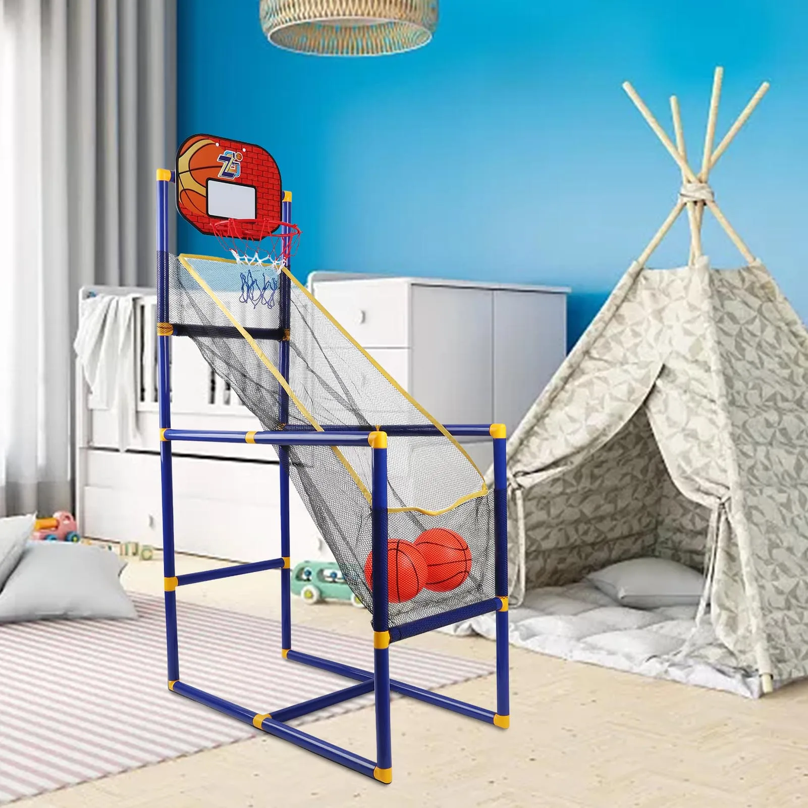 Basketball Hoop For Indoor Basketball Arcade Games Machines For Home Basketball Game With Hoop Training Sports Game For Boys And