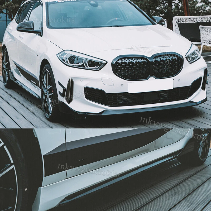 For BMW 1 Series F40 Hatchback 2020 2021 2022 Side Skirts Extension 120d 116d 118d M135i 128ti Side Bumper Bodykit Magickit