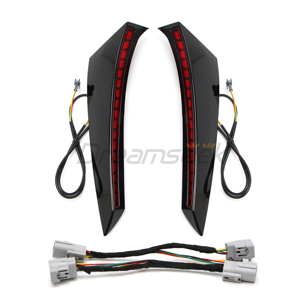 Red Lens LED Tail Light For Toyota Sienna XL40 2021+ Rear Bumper Brake Driving Turn Signal Side Marker Tail Lamp Car Accessories