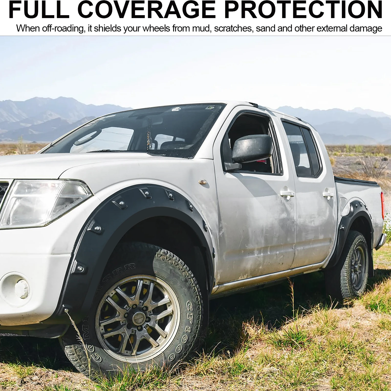 Pocket Style Fender Flares For Nissan Navara D40 2006 2007 2008 2009 2010 2011 2012 2013 2014 Wheel Arch 4X4 Car Accessories