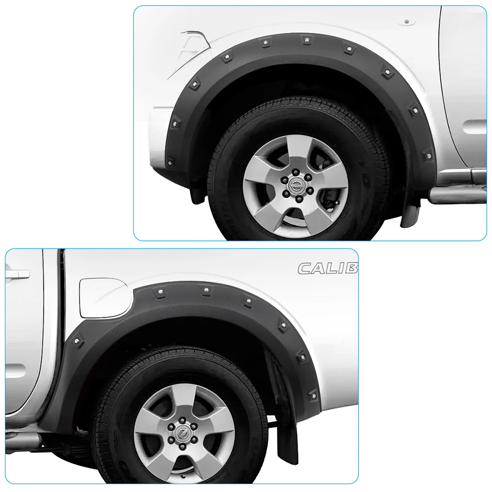 Pocket Style Fender Flares For Nissan Navara D40 2006 2007 2008 2009 2010 2011 2012 2013 2014 Wheel Arch 4X4 Car Accessories