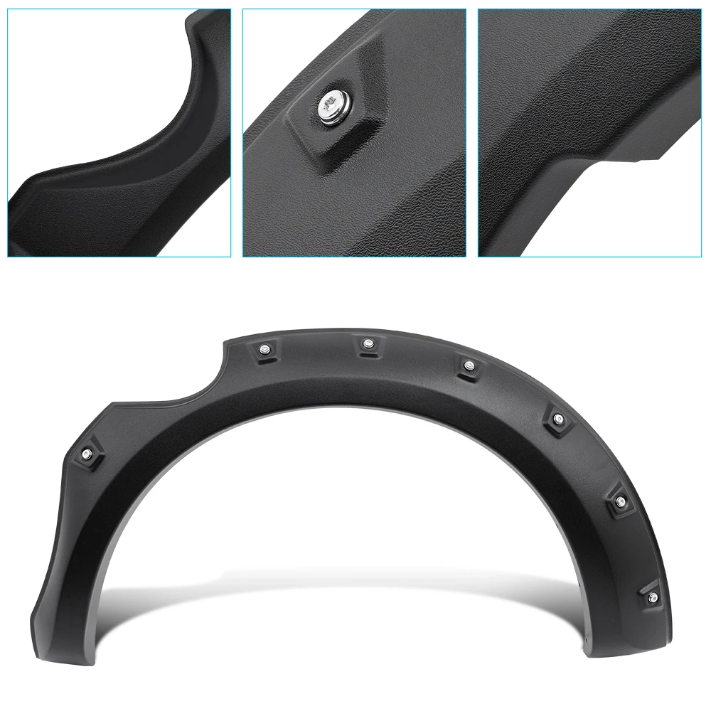 Pocket Style Fender Flares For Nissan Navara D40 2006 2007 2008 2009 2010 2011 2012 2013 2014 Wheel Arch 4X4 Car Accessories
