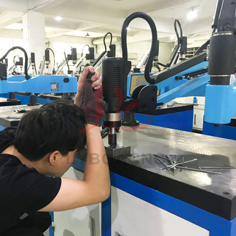 M6-M24-M36 CNC Electric Tapping Machine Servo Motor Electric Tapper Drilling With Chucks Easy Arm Power Tool Threading Machine