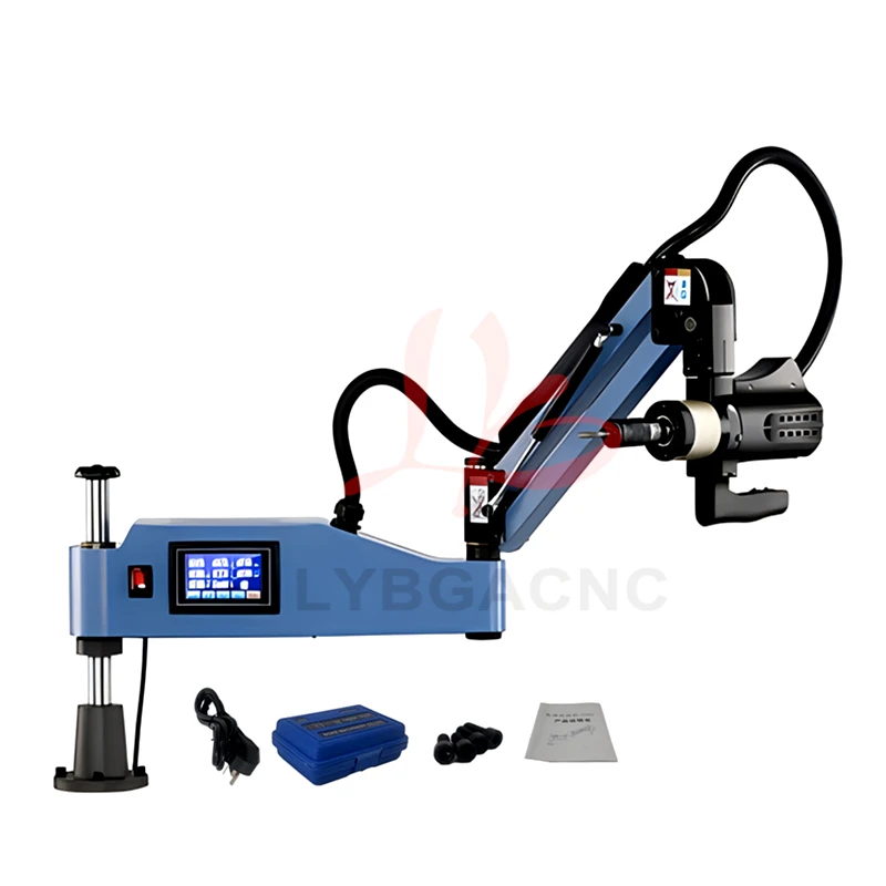 M6-M24-M36 CNC Electric Tapping Machine Servo Motor Electric Tapper Drilling With Chucks Easy Arm Power Tool Threading Machine