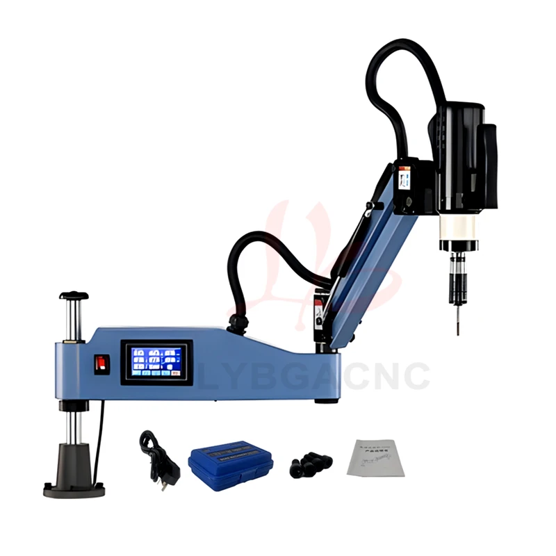 M6-M24-M36 CNC Electric Tapping Machine Servo Motor Electric Tapper Drilling With Chucks Easy Arm Power Tool Threading Machine