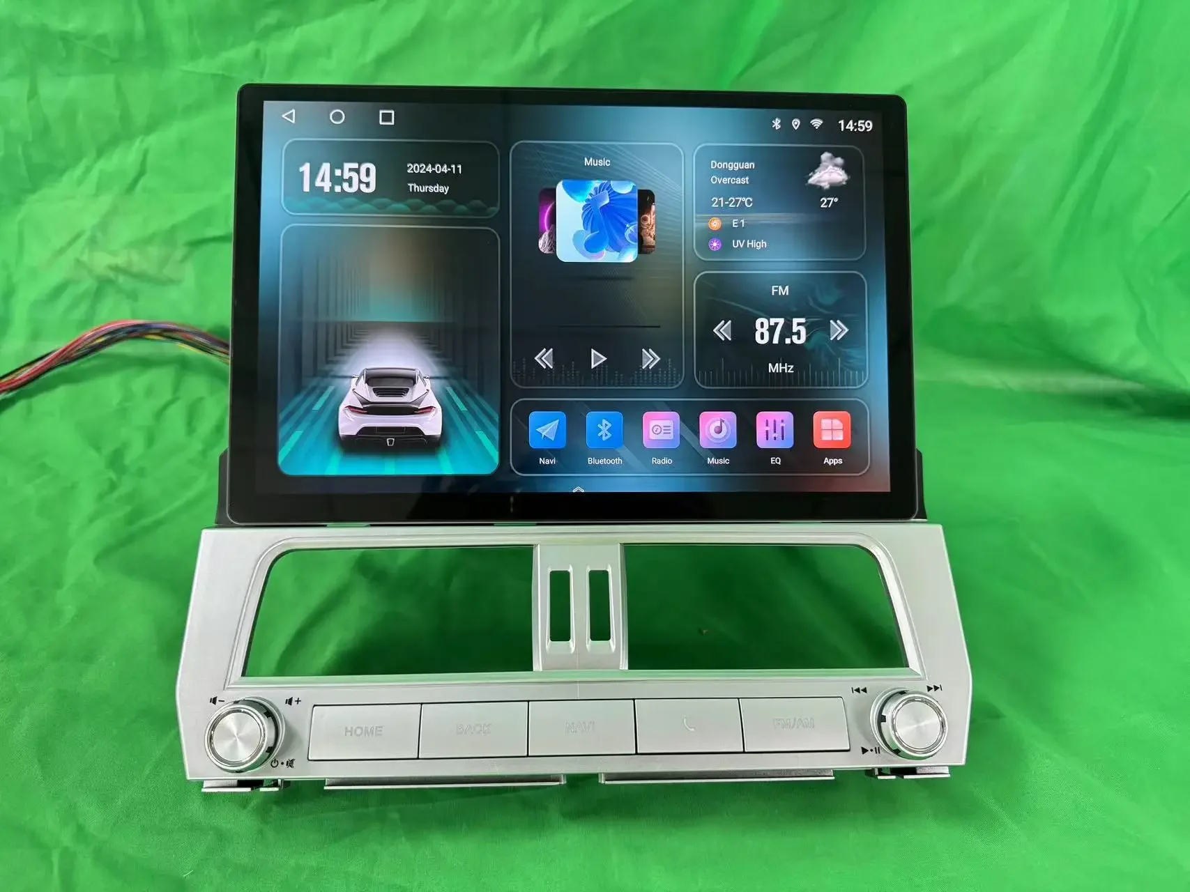 QLED 1920*720 Carplay 12.3" Android 13.0 8GB+128GB Car radio GPS WIFI multimedia For Toyota Land Cruiser Prado 150 2018 - 2022