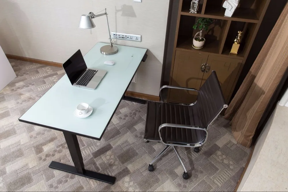 【EU Stock】RATTM MOTOR Two Foot Dual Motor Electric Height Adjustable Lifting Table Sit/Standing Desk Frame White/Black