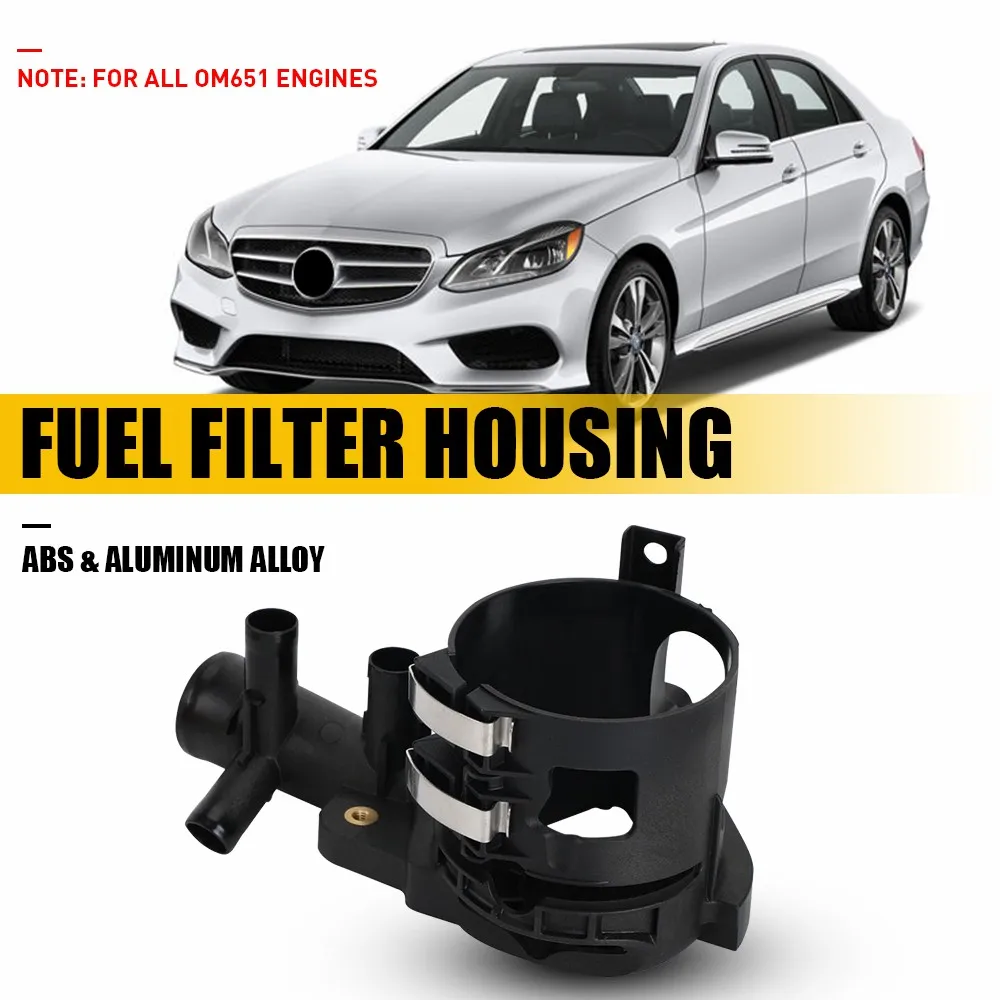 Water Outlet Fuel Filter Housing A6512006000 For Mercedes C-Class E250 GLE300d GLK250 ML250 Sprinter 2500 Engine A205 C204 C205