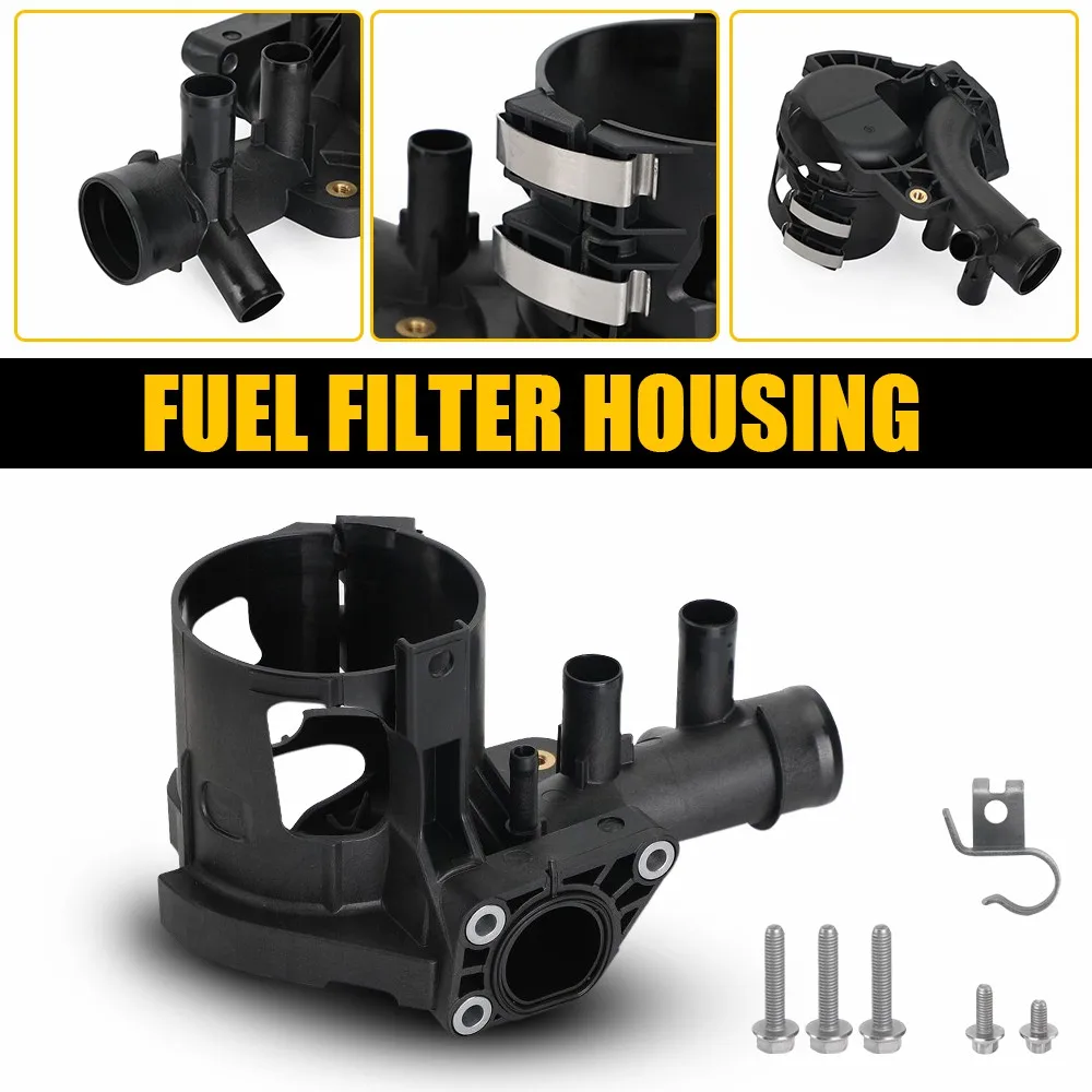 Water Outlet Fuel Filter Housing A6512006000 For Mercedes C-Class E250 GLE300d GLK250 ML250 Sprinter 2500 Engine A205 C204 C205