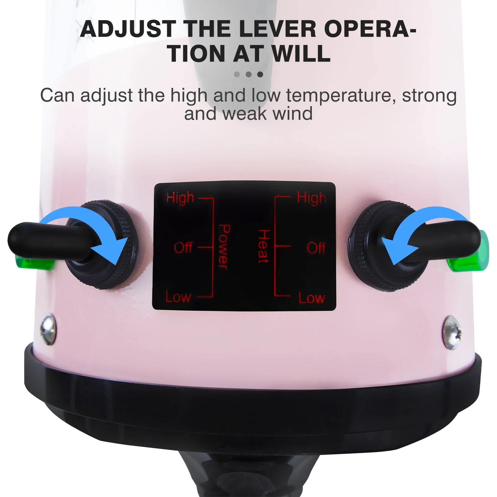 Dog Hair Dryer Professional 2800W Low Noise with 3 Nozzles & Extendable Hose Animal Fur Heater Hairdryer Grooming Blaster
