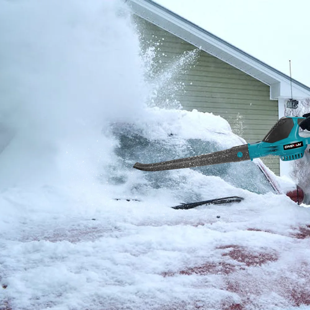 ONEVAN 5500W Brushless Electric Air Blower 46000RPM Cordless Leaf Dust Snow Blowing Clean Power Tool For Makita 18V Battery Pin