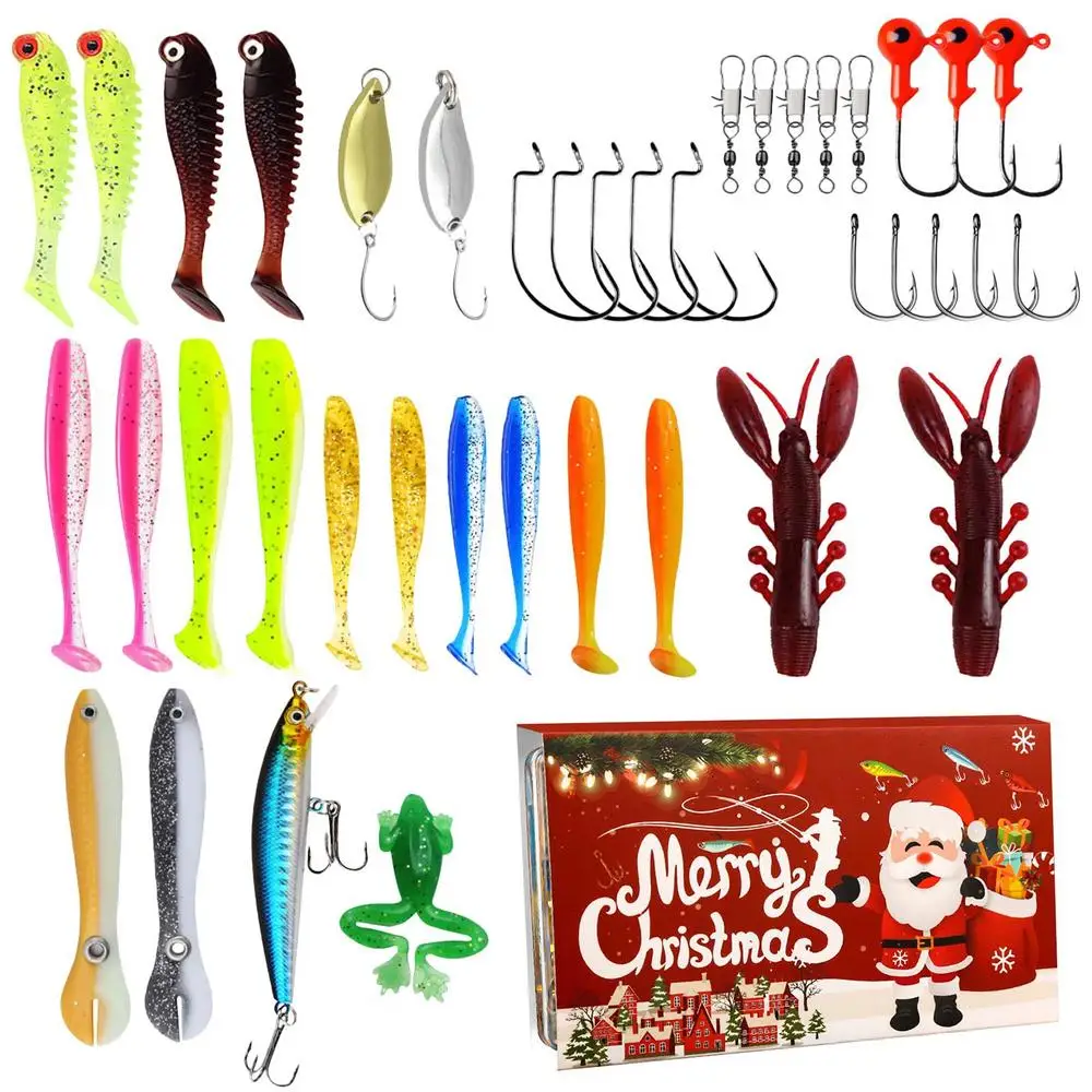 Fishing Advent Calendar Christmas Countdown Advent Calendar Fishing Lures Advent Fishing Calendar 2024 forFather's Day Christmas