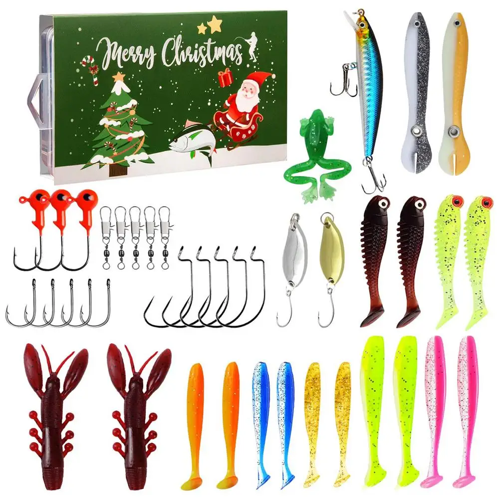 Fishing Advent Calendar Christmas Countdown Advent Calendar Fishing Lures Advent Fishing Calendar 2024 forFather's Day Christmas