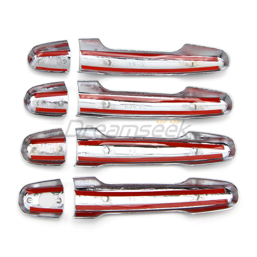 Car Exterior Door Handle Cover for Toyota Hilux Vigo SR5 MK6 Pickup 2005-2014 / Corolla Yaris 2010 2011 2012 2013 Chrome Molding
