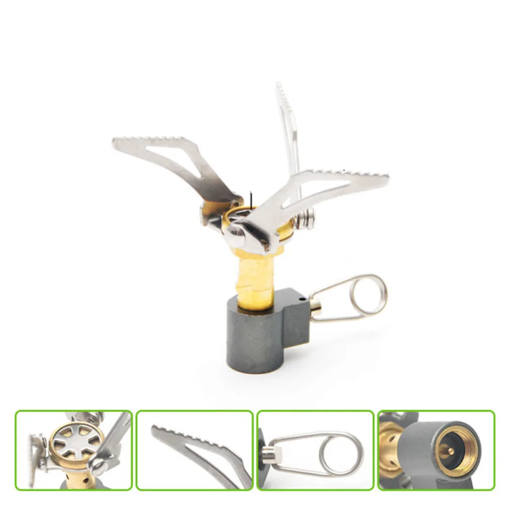 3000W Mini Gas Stove Burner Camping Folding Outdoor Gas Stove Portable Furnace Cooking Picnic Split Stoves Cooker Burners