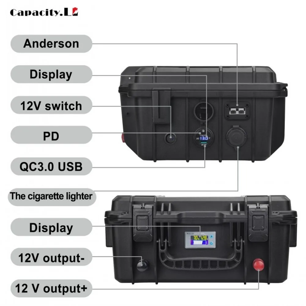 Lifepo4 Battery 12v 100ah 120Ah 200Ah 300Ah 6000+ Cycle Rechargeable Battery Built-in BMS Bluetooth for Solar RV  Fish Finder