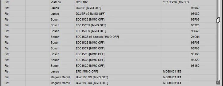 IMMO Service Tool V1.2 Cars immobilizers IMMO OFF Dump to Pin Software has a built-in database with information and photos
