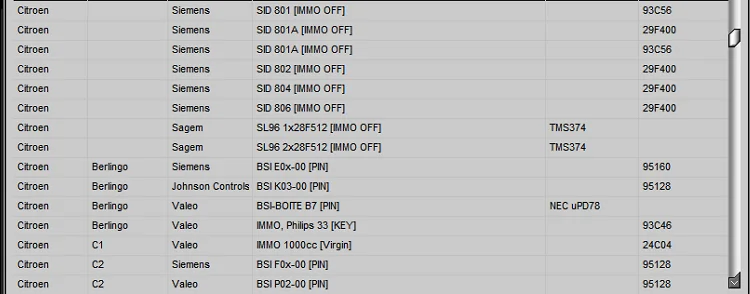 IMMO Service Tool V1.2 Cars immobilizers IMMO OFF Dump to Pin Software has a built-in database with information and photos
