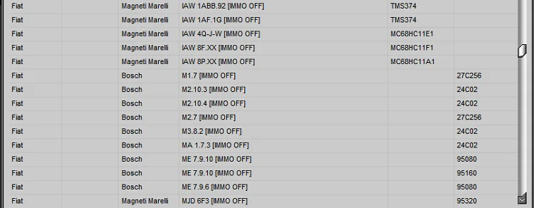 IMMO Service Tool V1.2 Cars immobilizers IMMO OFF Dump to Pin Software has a built-in database with information and photos