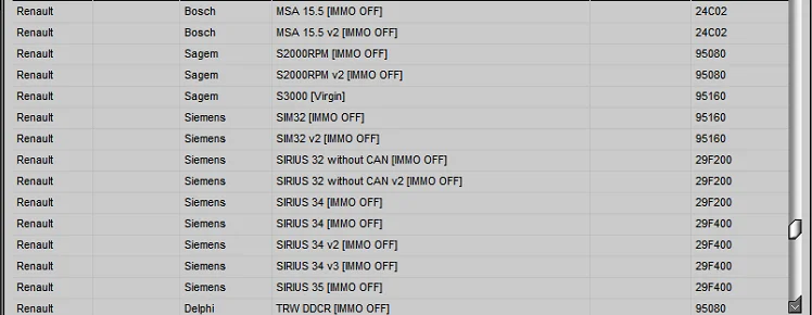 IMMO Service Tool V1.2 Cars immobilizers IMMO OFF Dump to Pin Software has a built-in database with information and photos