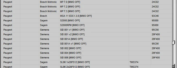 IMMO Service Tool V1.2 Cars immobilizers IMMO OFF Dump to Pin Software has a built-in database with information and photos