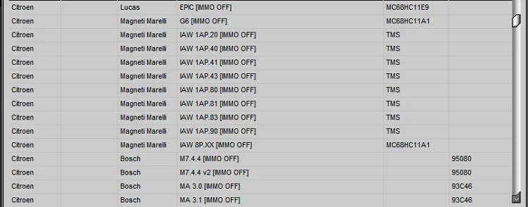 IMMO Service Tool V1.2 Cars immobilizers IMMO OFF Dump to Pin Software has a built-in database with information and photos