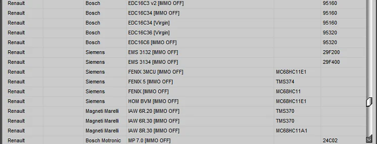 IMMO Service Tool V1.2 Cars immobilizers IMMO OFF Dump to Pin Software has a built-in database with information and photos