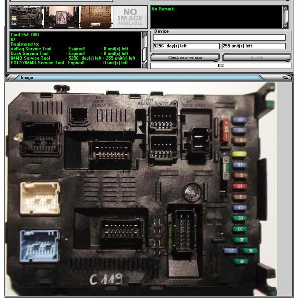 IMMO Service Tool V1.2 Cars immobilizers IMMO OFF Dump to Pin Software has a built-in database with information and photos