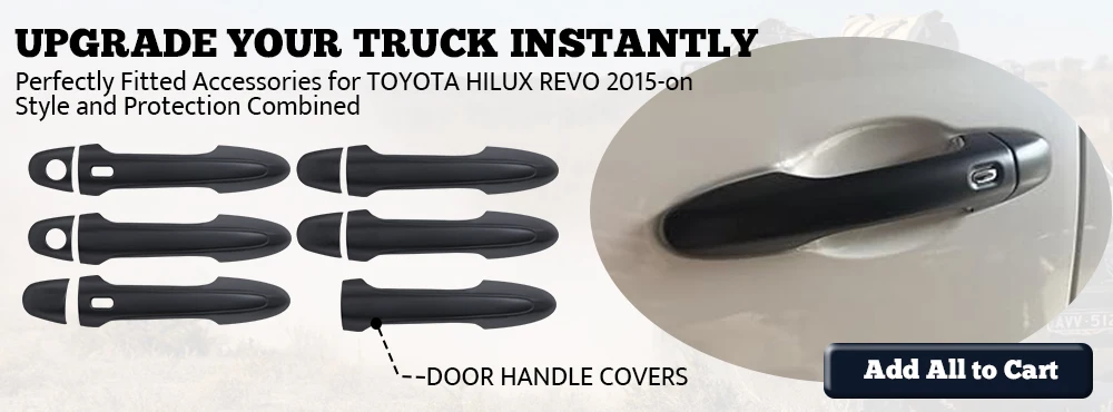 For Toyota Hilux Revo 2015-2024 Weather Shields N80 Sun Rain Guards Window Visors Double Cab Smoked Acrylic 4PCS