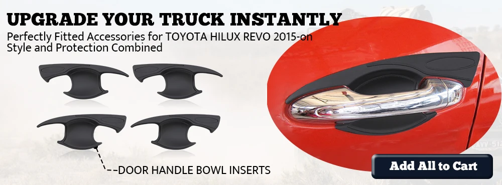 For Toyota Hilux Revo 2015-2024 Weather Shields N80 Sun Rain Guards Window Visors Double Cab Smoked Acrylic 4PCS