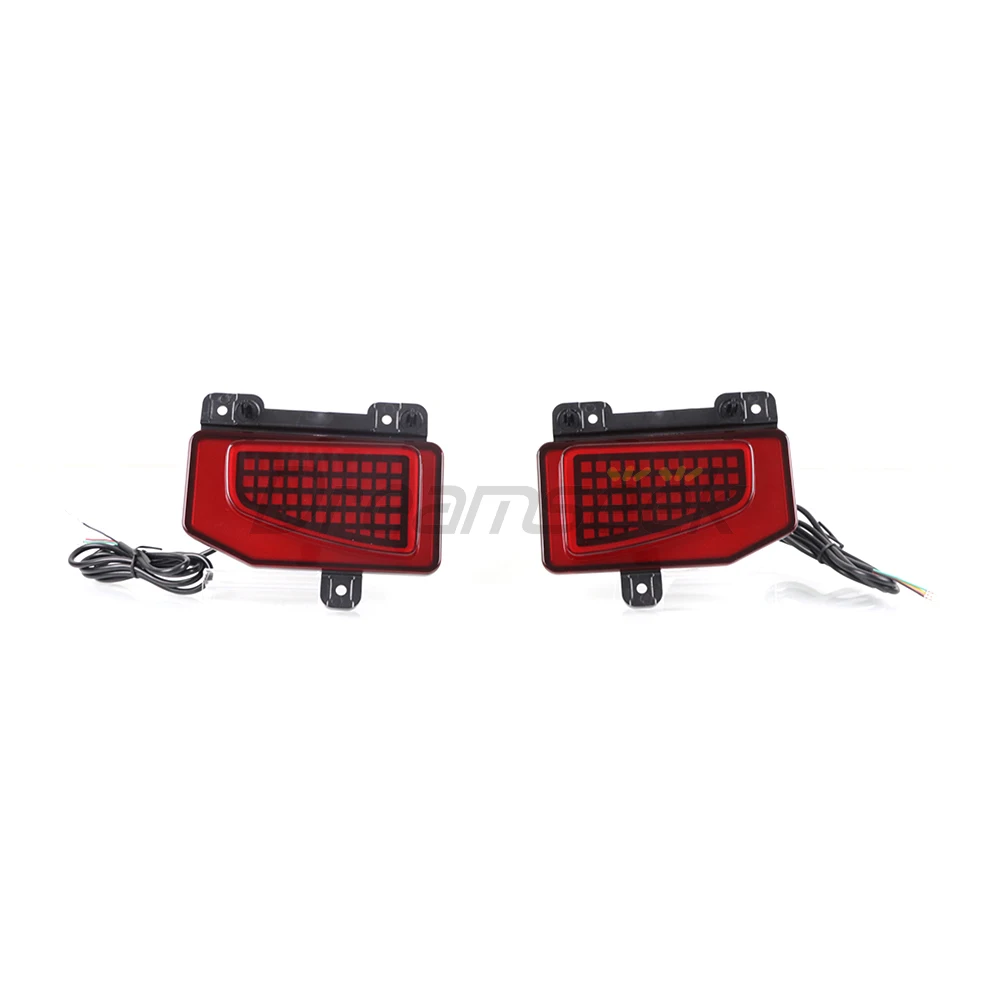 For Jeep Gladiator JT 2019 2020 2021 2022 2023 LED Rear Bumper Reflector Brake Driving Tail Light W/ Turn Signal Car Accessories