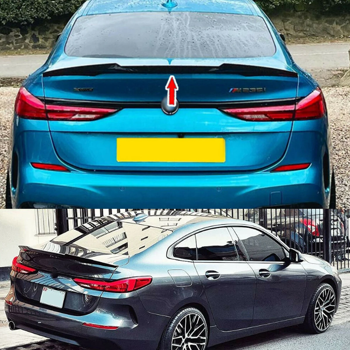 FOR 2020-2022 BMW F44 228i M235i GRAN COUPE BLACK M4 STYLE HIGHKICK TRUNK SPOILER