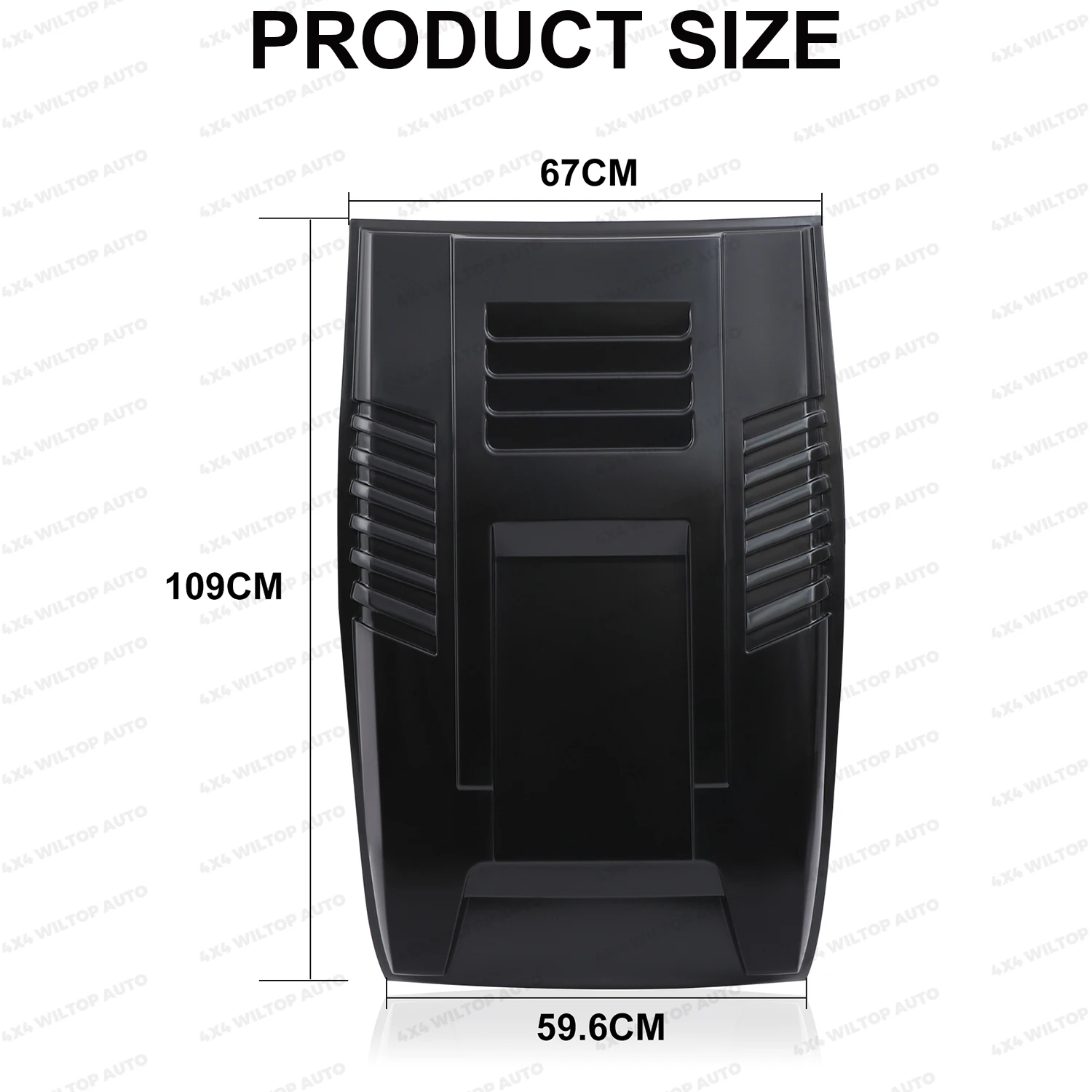 For Nissan Navara NP300 2015-2020 Frontier D23 Front Bonnet Scoop Hood Cover Matte Black Bonnet Guard Protector Car Accessories
