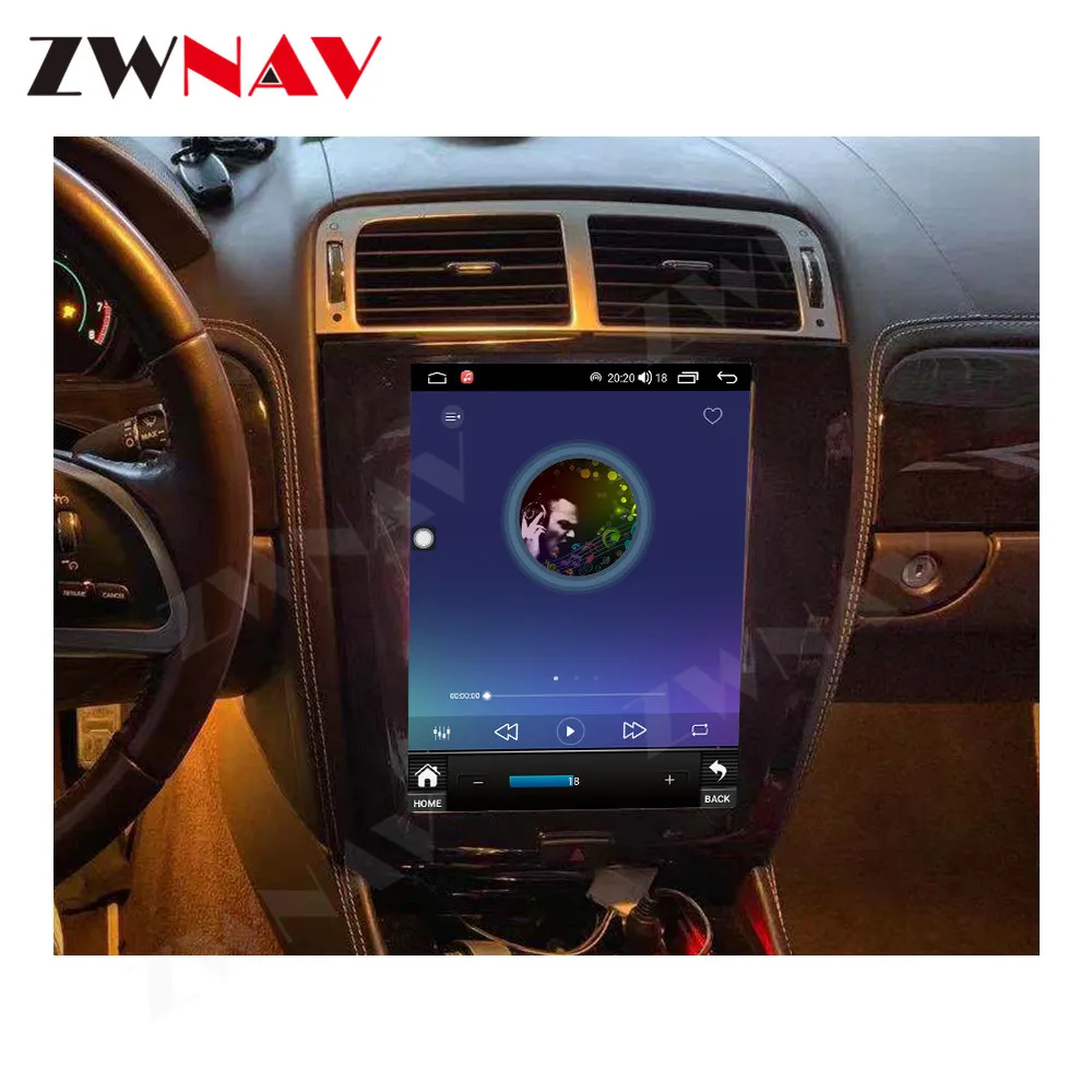 QualcommCar GPS radio Android 12 multimedia player For Jaguar XJ Tesa2004 2005 2006 2007 2008 carpaly upgradation Bluetooth