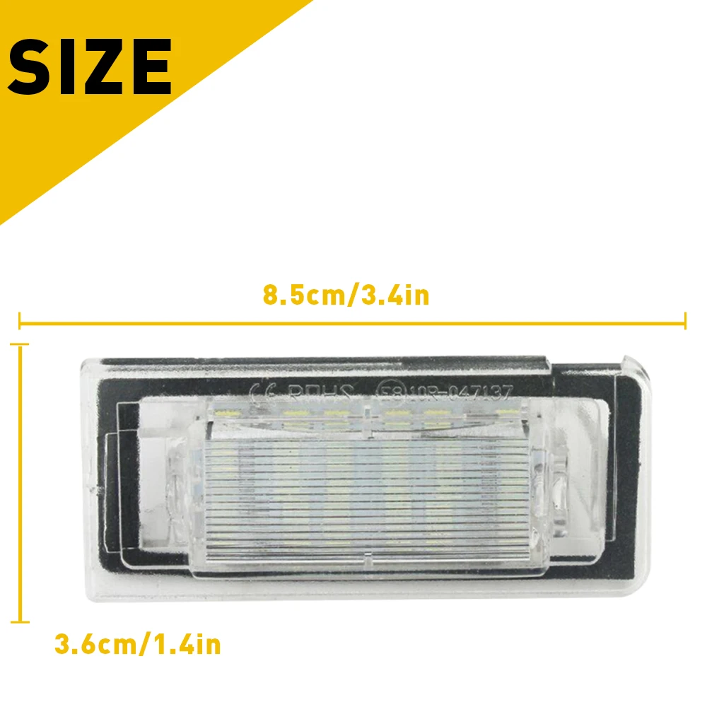 2Pcs Car License Plate Lights LED Lamp Auto Accessories For Audi TT MK1 8N 1998 1999 2000 2001 2002 2003-2006 Canbus Error Free