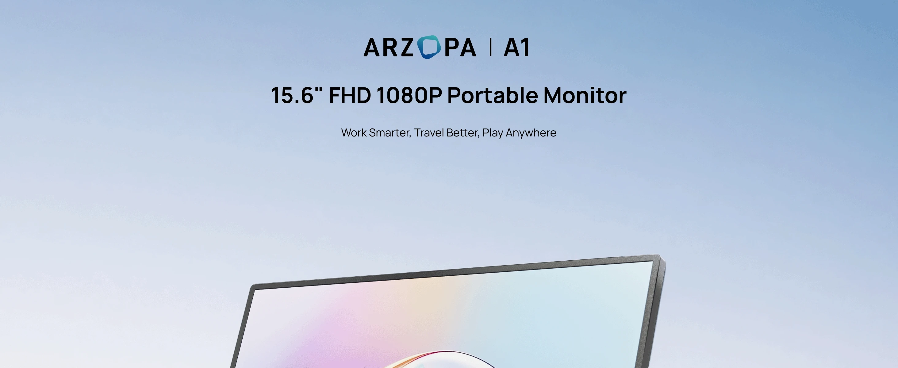 ARZOPA 15.6 inch Portable Monitor FHD 1080P IPS USB-C Mini-HDMI External Second Screen for Mac Laptop PC Switch Xbox PS4/5 Xbox