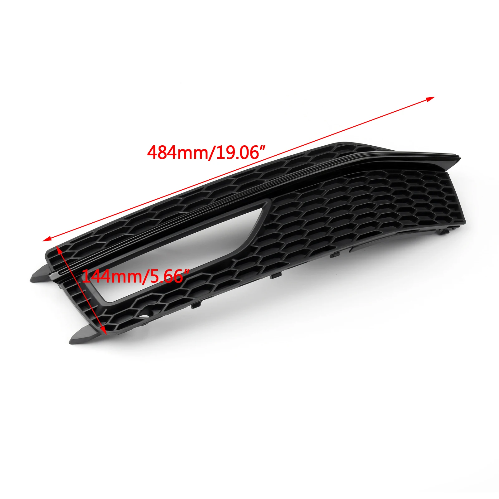 Artudatech 1Pair Bumper Fog Light Lamp Cover Grille Grill For Audi A4 S-line S4 2013-2015