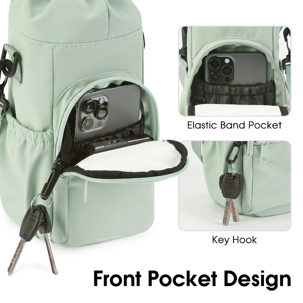 Water Bottle Holder with Strap,Beach Bottle Bag, Water Bottle Sling, Portable Water Bottle Bag for Sports Water Bottle