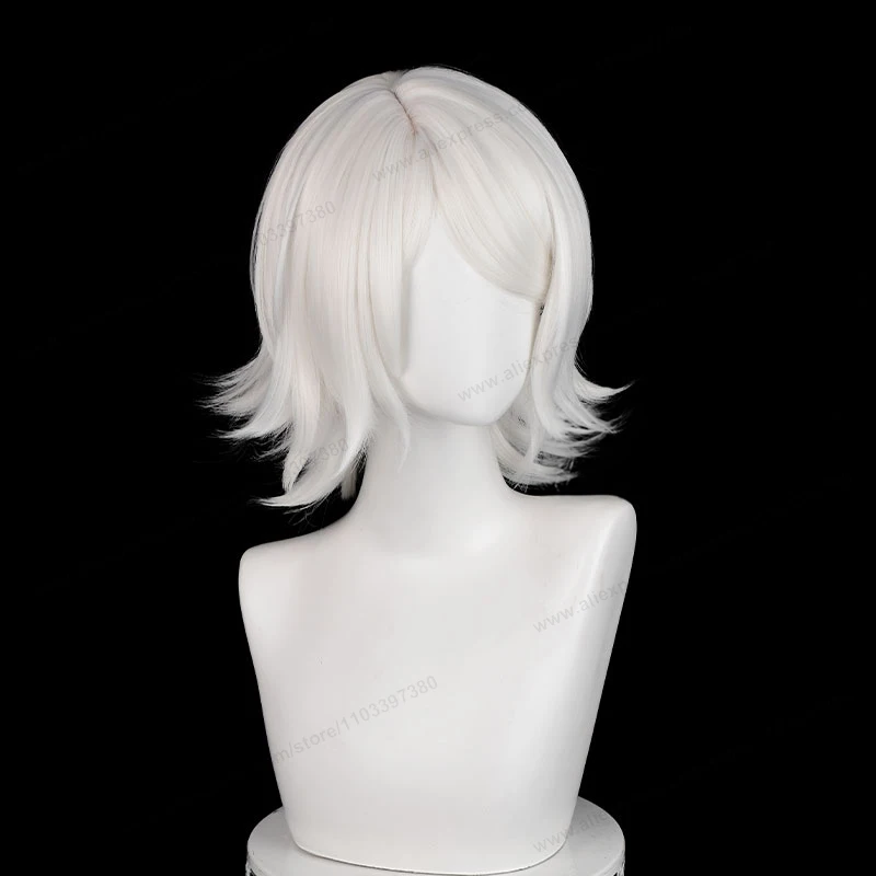 Juzo Suzuya Cosplay Wig 35cm Short Silver White Women Hair Anime Heat Resistant Synthetic Wigs