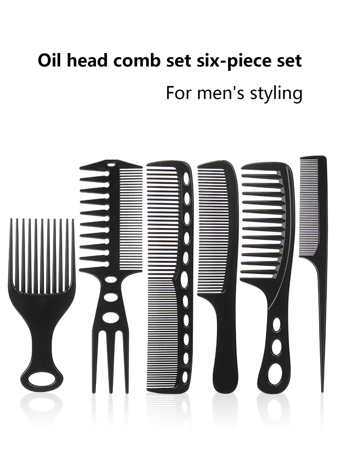 6pcs African styling hair combs makeup combs professional oil hair combs hairstylists hairdressers Special for real hair wigs