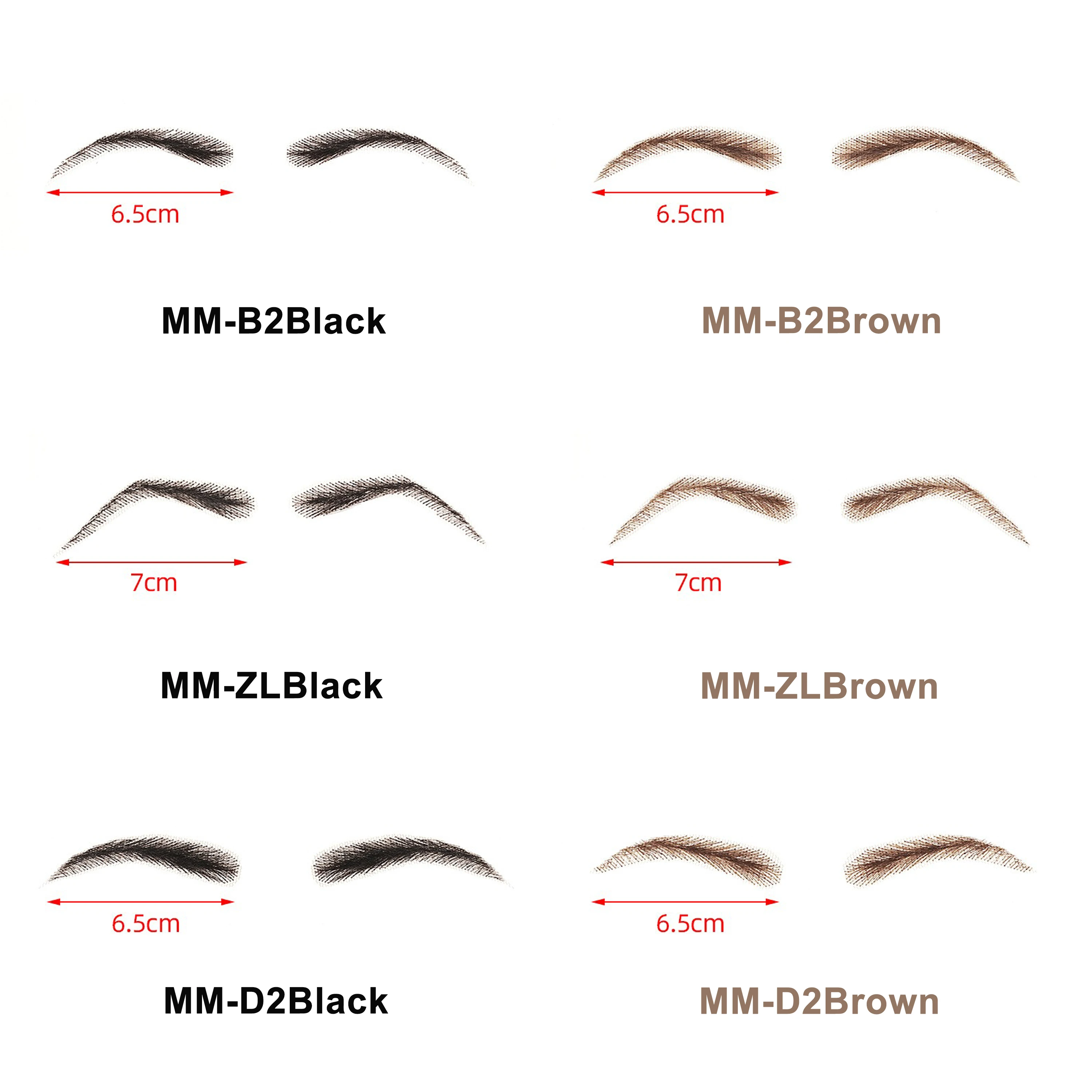 VEYDA Fake Eyebrow Women Or Man Hair Brazilian Hair Invisible Handmade 100% Human Hair Fake Eyebrows Hand Tied False Eyebrows