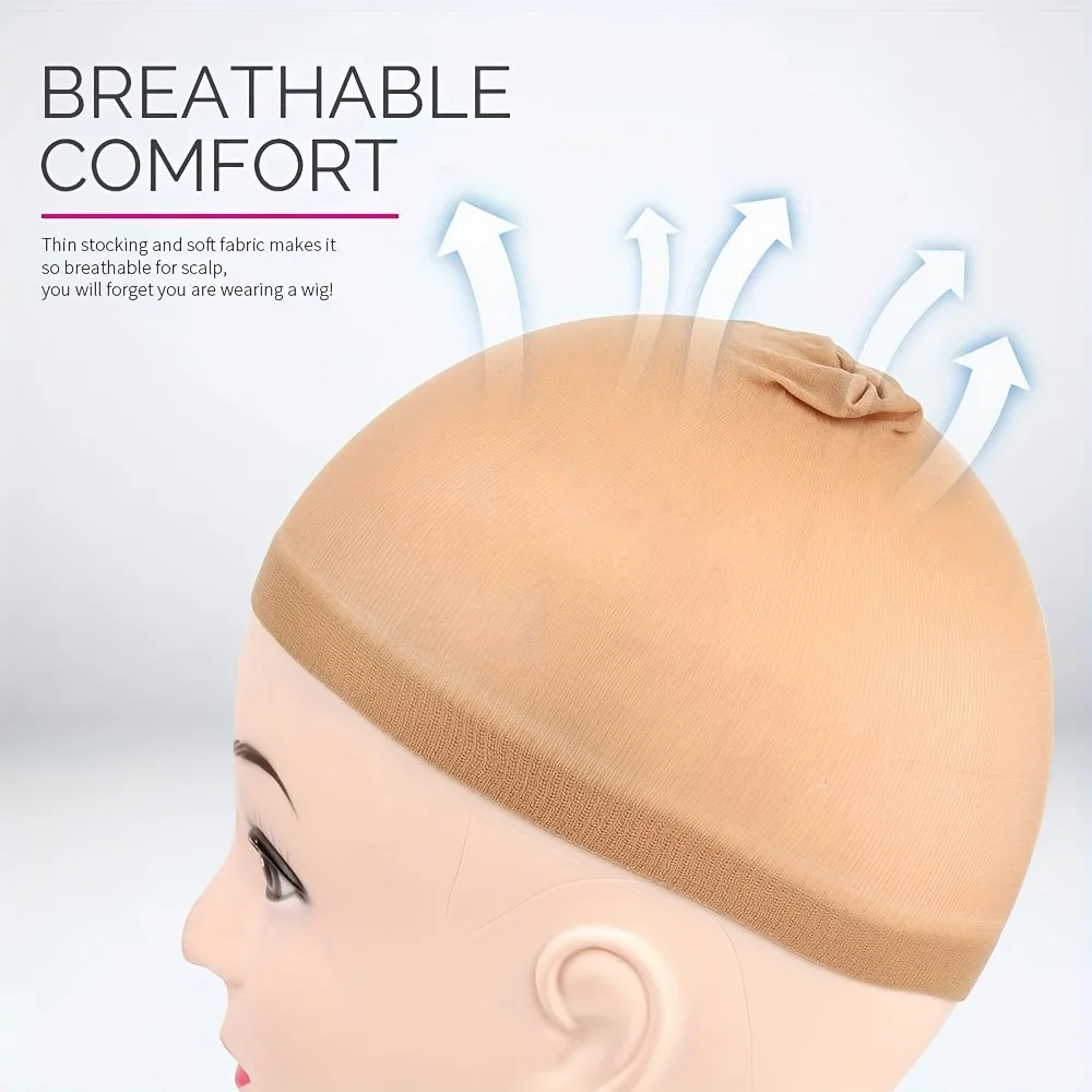 Wig Cap 4PCS Nylon Wig Caps Wig Caps for Women Stocking Wig Caps for Halloween Cosplay for Women Men Kids Daily Use
