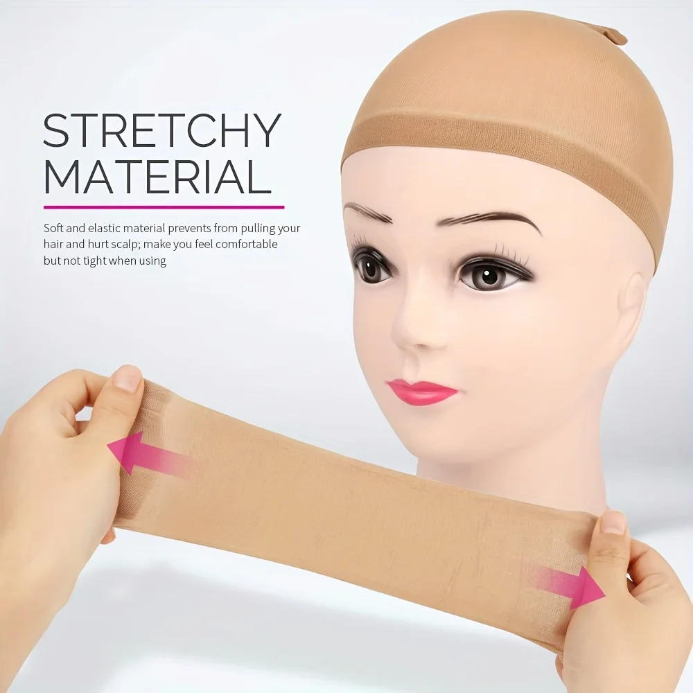Wig Cap 4PCS Nylon Wig Caps Wig Caps for Women Stocking Wig Caps for Halloween Cosplay for Women Men Kids Daily Use