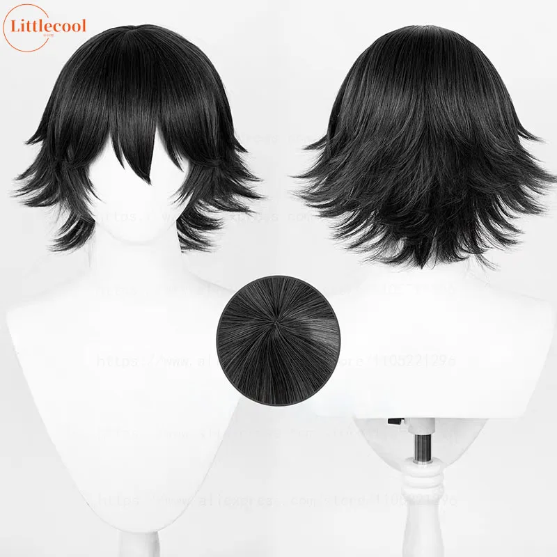 Anime Shizuku Cosplay Wig Black Short Shizuku Murasaki Wigs With Glasses Heat Resistant Synthetic Hair Halloween Wigs+ Wig Cap