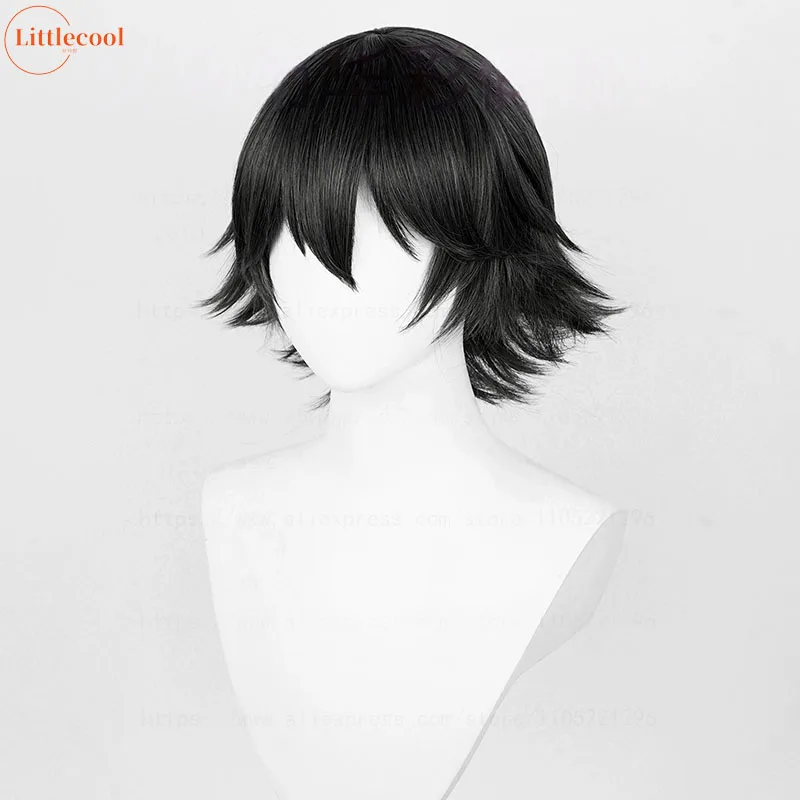 Anime Shizuku Cosplay Wig Black Short Shizuku Murasaki Wigs With Glasses Heat Resistant Synthetic Hair Halloween Wigs+ Wig Cap