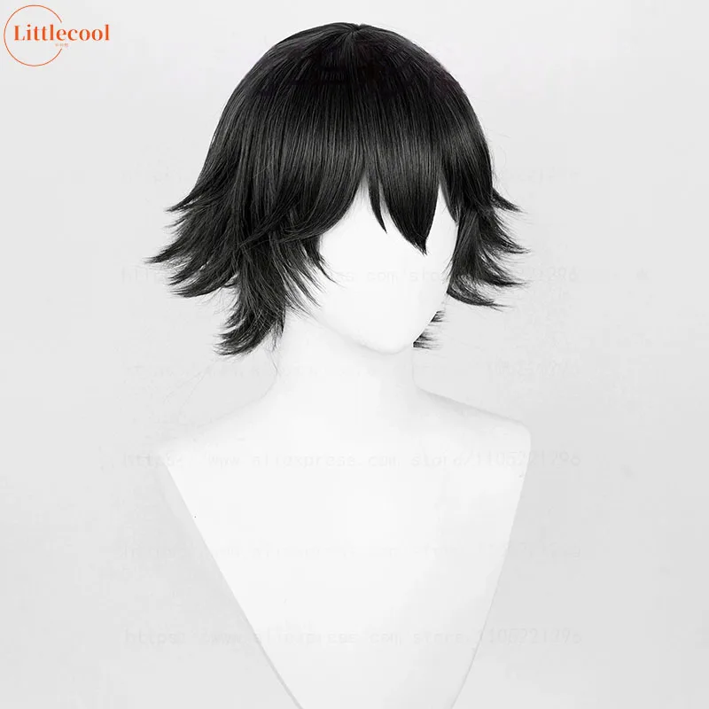 Anime Shizuku Cosplay Wig Black Short Shizuku Murasaki Wigs With Glasses Heat Resistant Synthetic Hair Halloween Wigs+ Wig Cap
