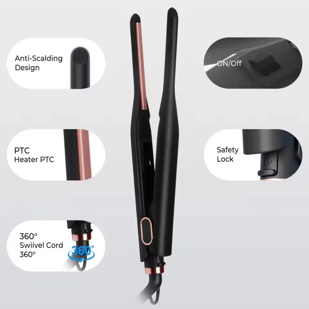 Narrow Flat Ceramic Hair Extension Iron For Melting Italian Glue Sticks And Making K Tips Hair Extension By Bulk